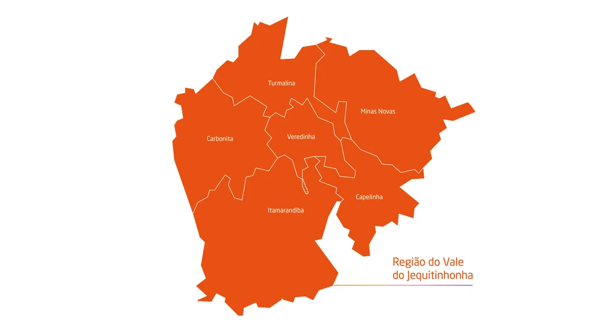 Mapa Vale do Jequitinhonha